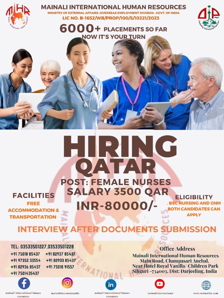 gnm nursing jobs in qatar